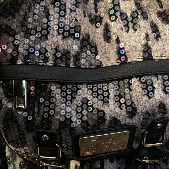 Vintage juicy couture leopard cheetah sequin backpack -knapsack main image 6